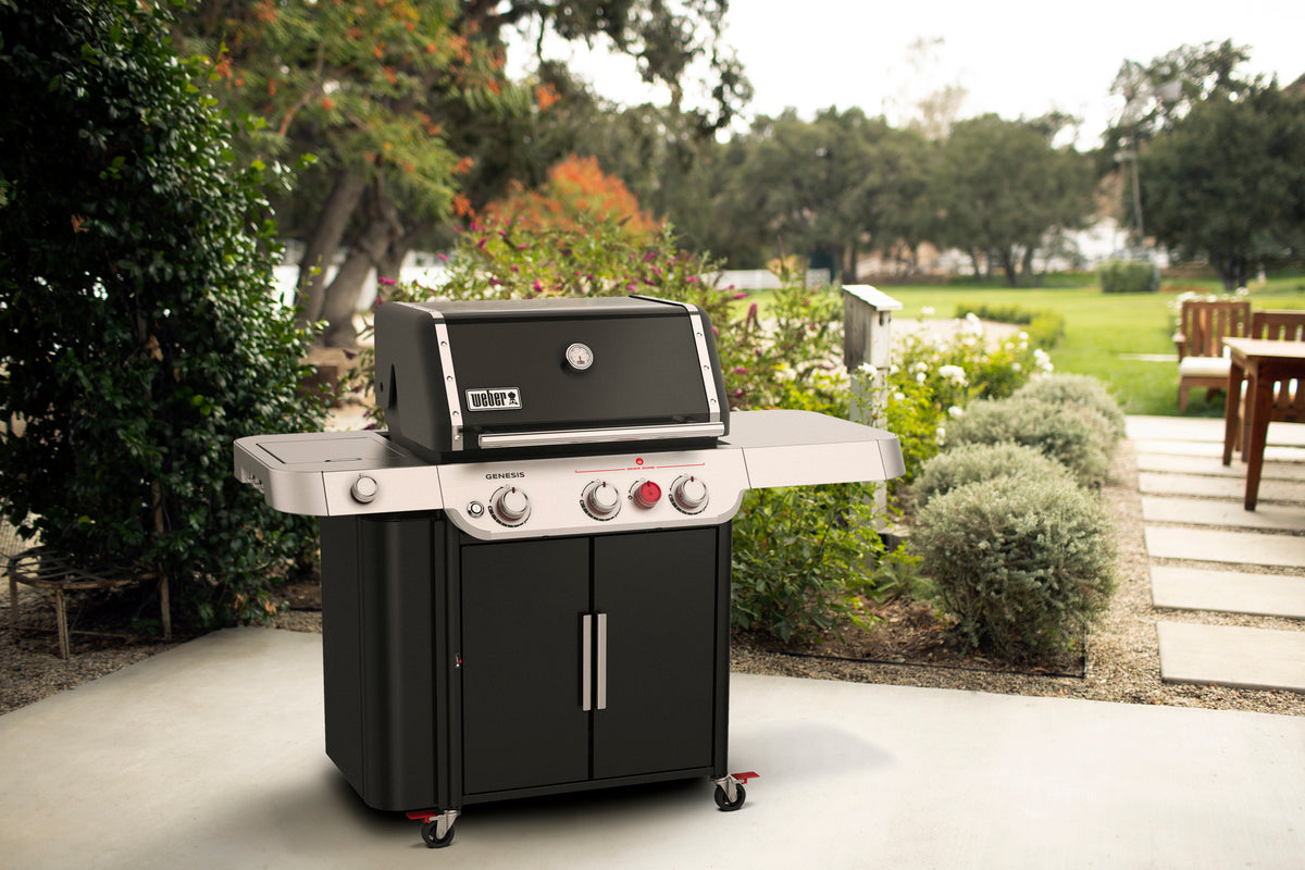 WEBER GENESIS E-335 BLACK PROPANE BBQ