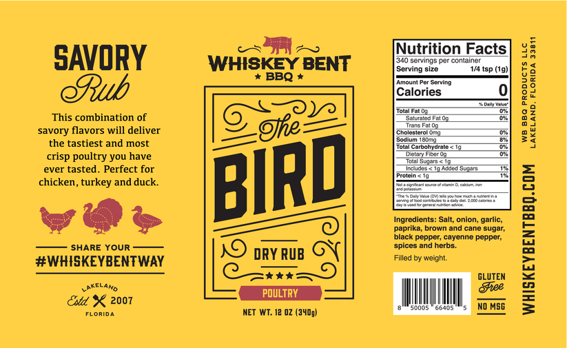 WHISKEY BENT THE BIRD RUB