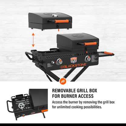Blackstone - 17" ON THE GO Griddle & Grill Combo