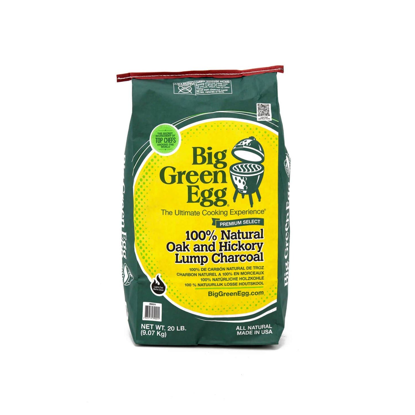 BIG GREEN EGG 100% NATURAL LUMP CHARCOAL