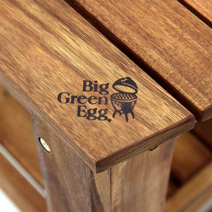BIG GREEN EGG ACACIA WOOD TABLE FOR LARGE EGG